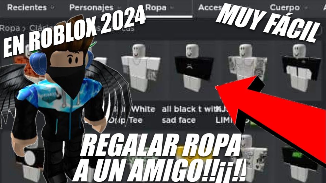 Cómo se regala ropa en Roblox